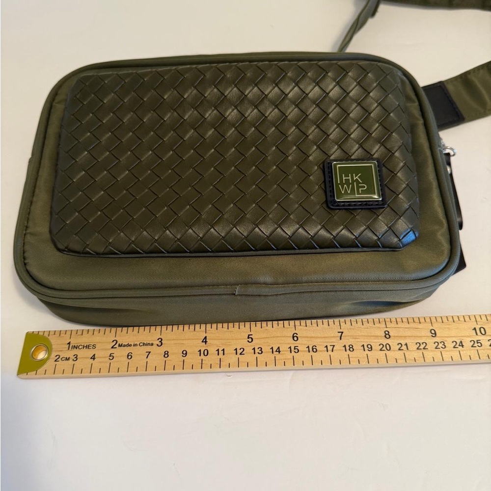 IHKWIP Olive Green Woven Nylon Crossbody Camera Bag - Picture 7 of 8